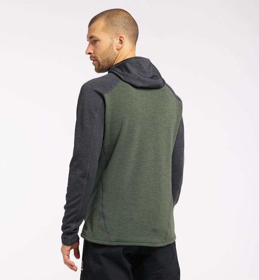 Haglöfs Mens Heron Fleece Dark Green/Black New Zealand 04867FJUW